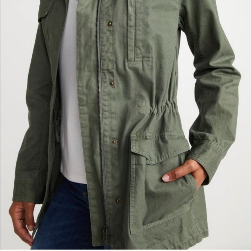 Marine Layer Utility Jacket Olive Green Size Medium